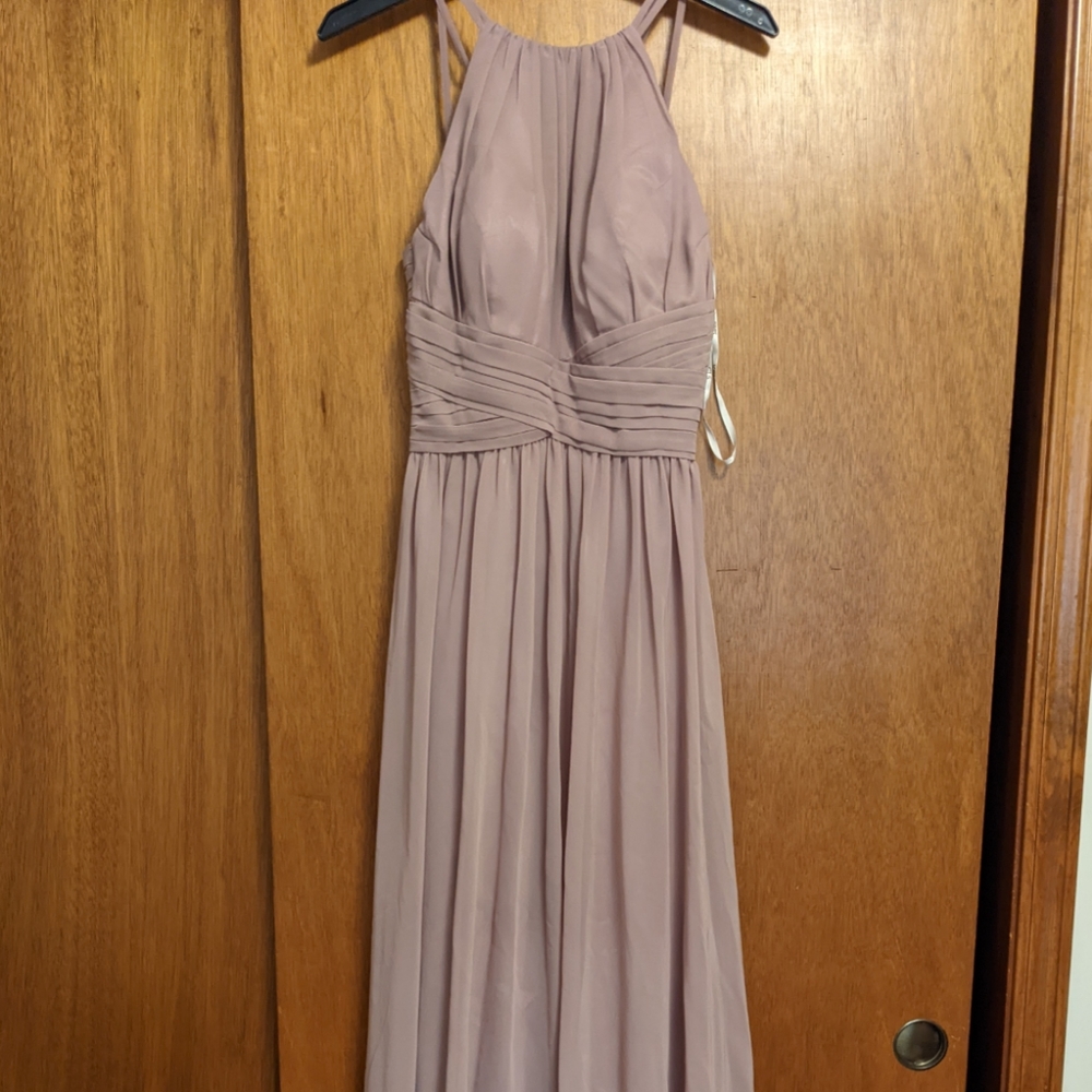 Light Mauve Bridesmaid maxi dress
